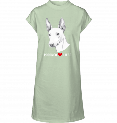 T-Shirt Kleid mit Podenco Motiv