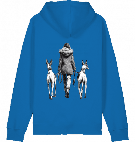 Basic Unisex Hoodie mit Podenco Walk Motiv