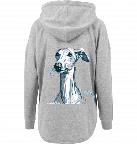 Ladies Oversize Hoodie Galgo Motiv