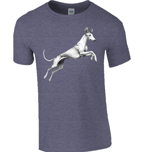 Basic Unisex T-Shirt mit Podenco Motiv