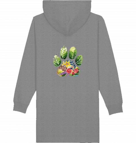 Sweatshirtkleid mit Kapuze  Motiv Pfote