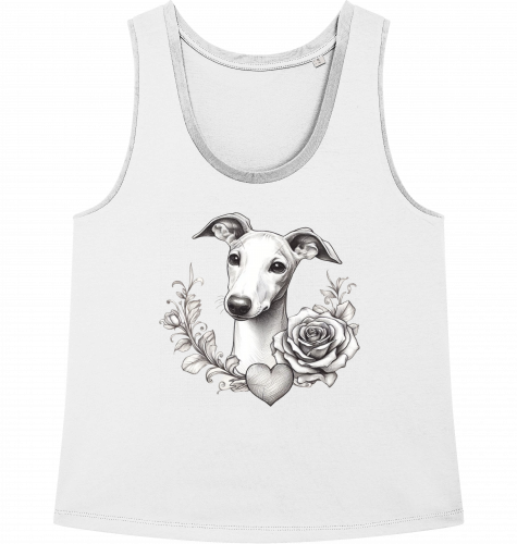 Damen Tank Top mit Whippet Motiv