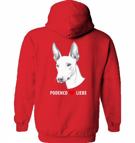 Lässiger Hoodie Gildan mit Podenco motiv