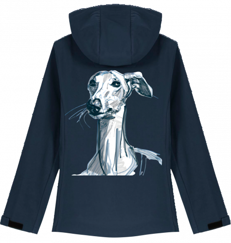 Damen Softshelljacke Stella Discover mit Galgo Motiv