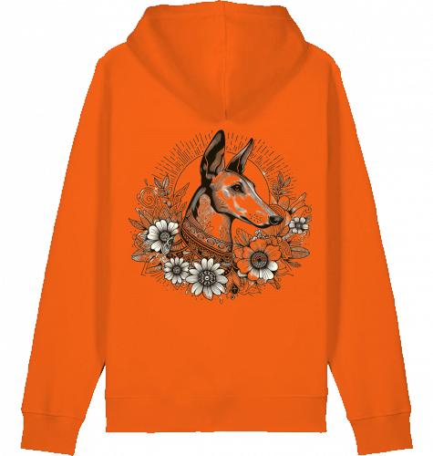 Basic Unisex Hoodie mit Podenco Motiv