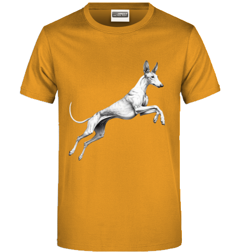 Basic Uni Sex T-Shirt mit Podenco Motiv