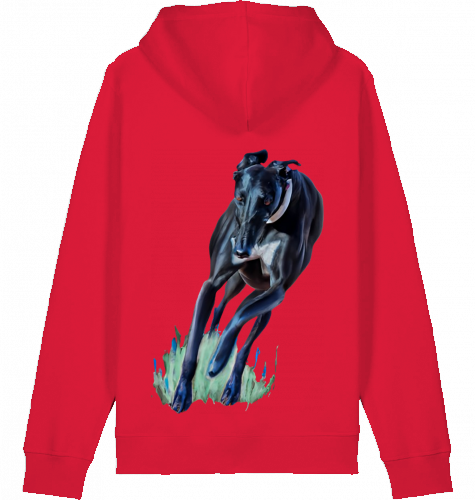 Basic Unisex Hoodie mit Greyhound Motiv