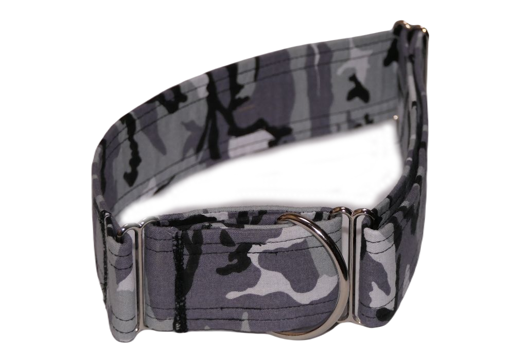 Martingale Camouflage Grau Weiss Schwarz   3 , 4, 5cm