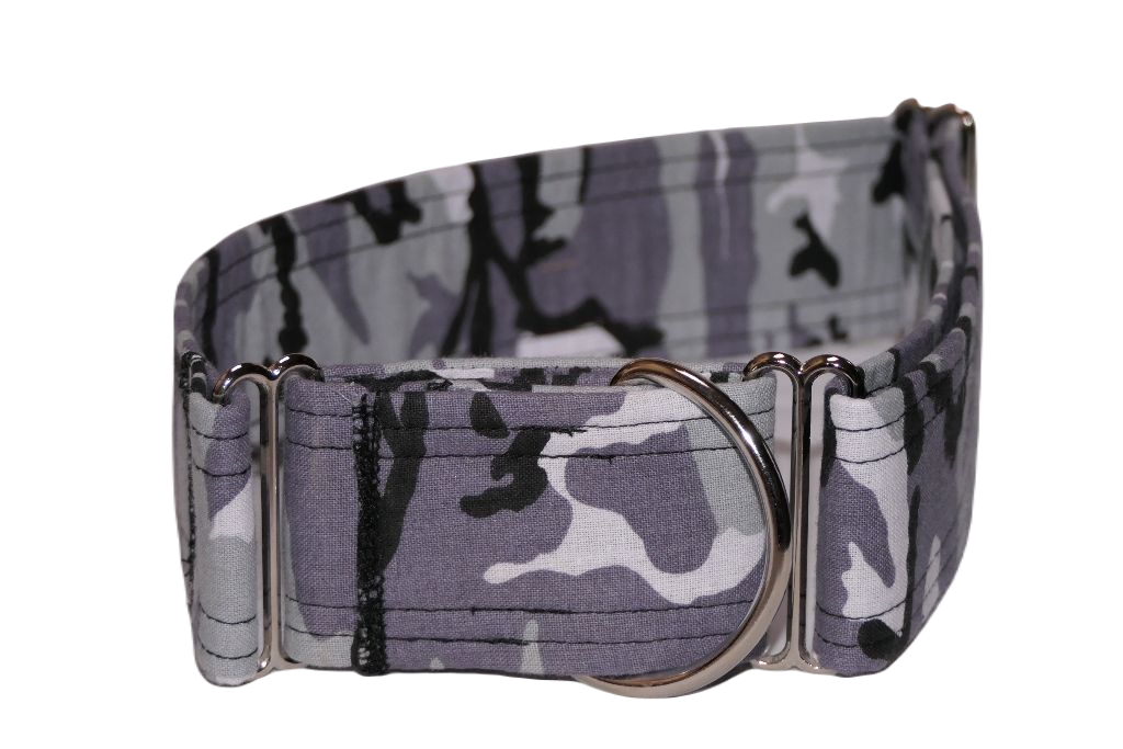 Martingale Camouflage Grau Weiss Schwarz   3 , 4, 5cm