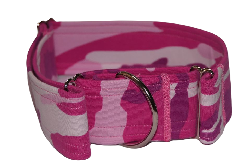 Martingale Camouflage Fuchsia  3 , 4, 5cm