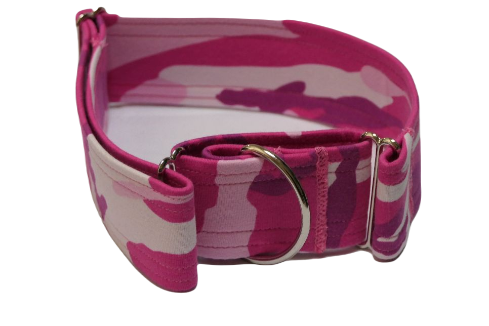 Martingale Camouflage Fuchsia  3 , 4, 5cm