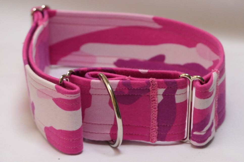 Martingale Camouflage Fuchsia  3 , 4, 5cm