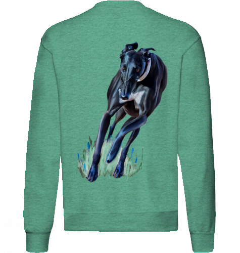 Sweatshirt Fruit of the Loom Greyhound Motiv