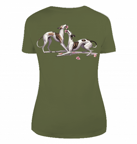 T-Shirt Galgo Motiv Hinten oder Vorne