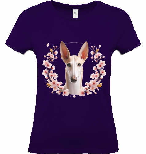 Damen T-Shirt Podenco Motiv  XS-S