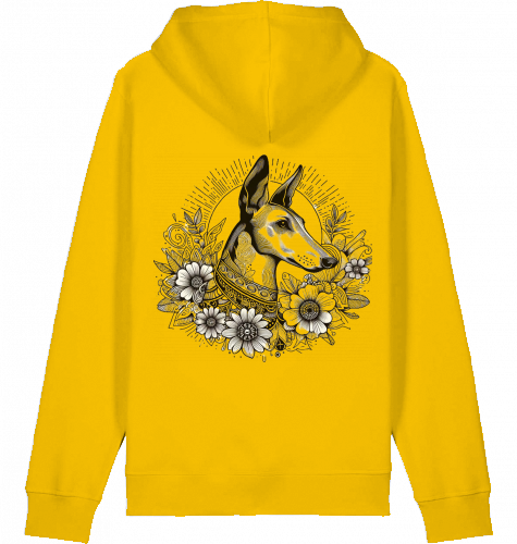 Basic Unisex Hoodie mit Podenco Motiv