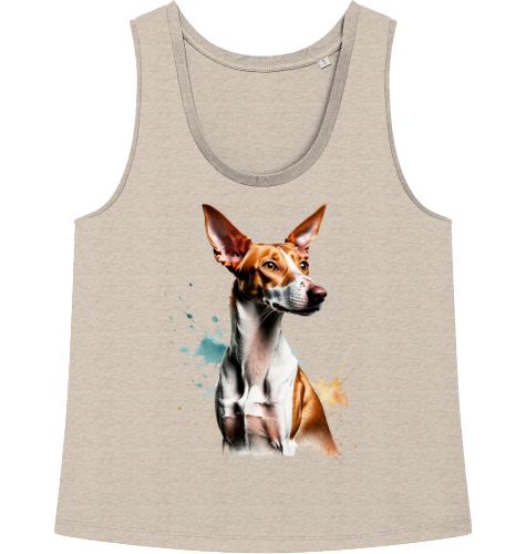 Damen Tank Top mit Podenco Motiv