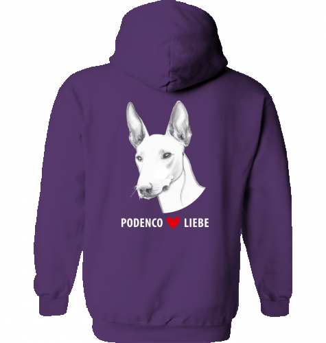 Lässiger Hoodie Gildan mit Podenco motiv