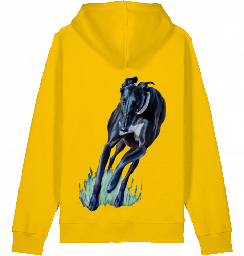 Basic Unisex Hoodie mit Greyhound Motiv