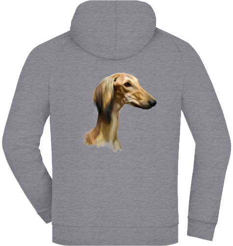 Kapuzenjacke French Terry Saluki Kopf