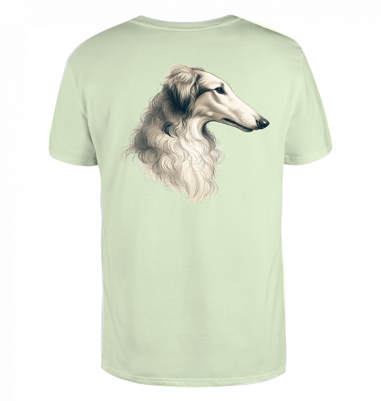 T-Shirt mit Barsoi Kopf Motiv  XS-M