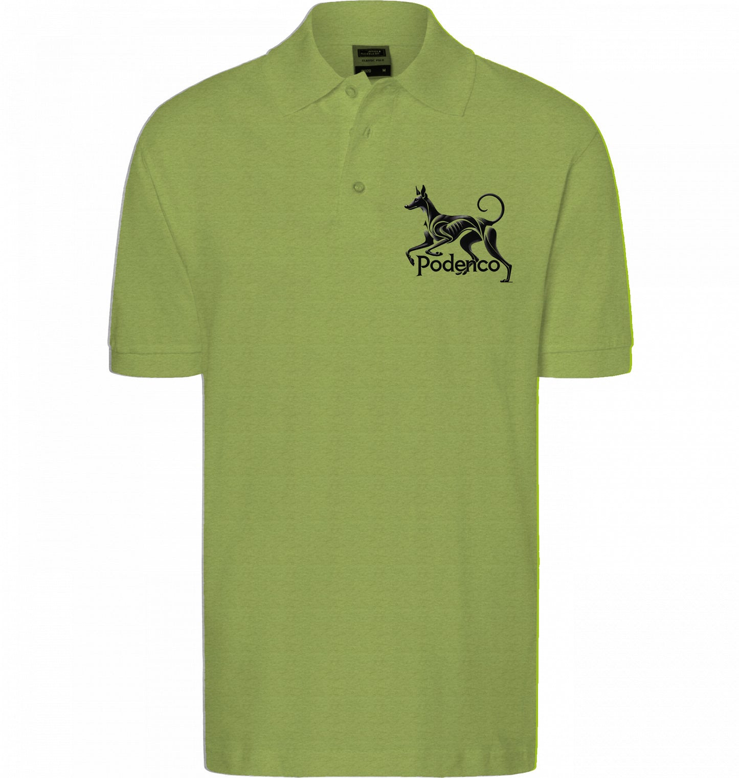 Unisex Polo shirt mit Podenco Motiv