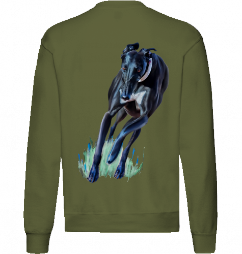 Sweatshirt Fruit of the Loom Greyhound Motiv