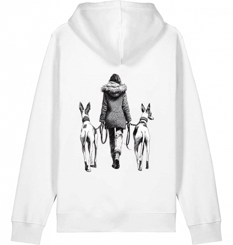 Basic Unisex Hoodie mit Podenco Walk Motiv