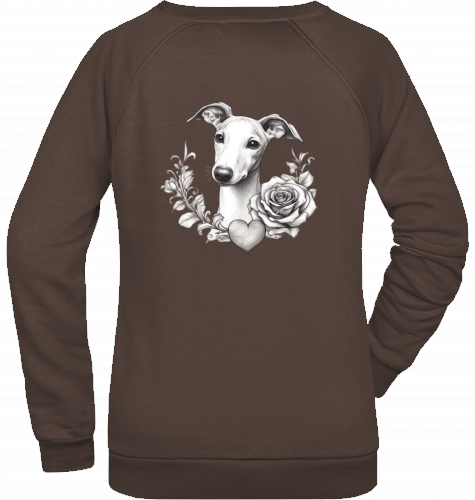 Sweatshirt mit Whippet Motiv