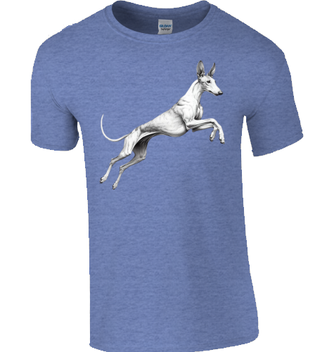 Basic Unisex T-Shirt mit Podenco Motiv