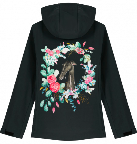 Softshelljacke Stella Discover mit Galgo Motiv