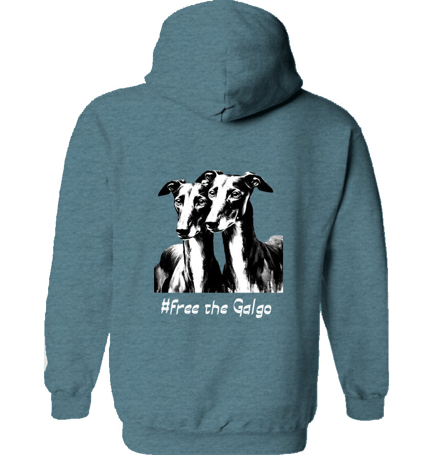 # Free The Galgo Spenden Hoodie Grösse S-L