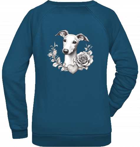 Sweatshirt mit Whippet Motiv