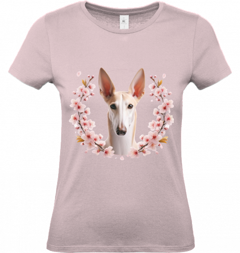 Damen T-Shirt Podenco Motiv  XS-S