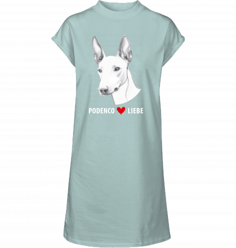 T-Shirt Kleid mit Podenco Motiv