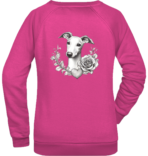 Sweatshirt mit Whippet Motiv