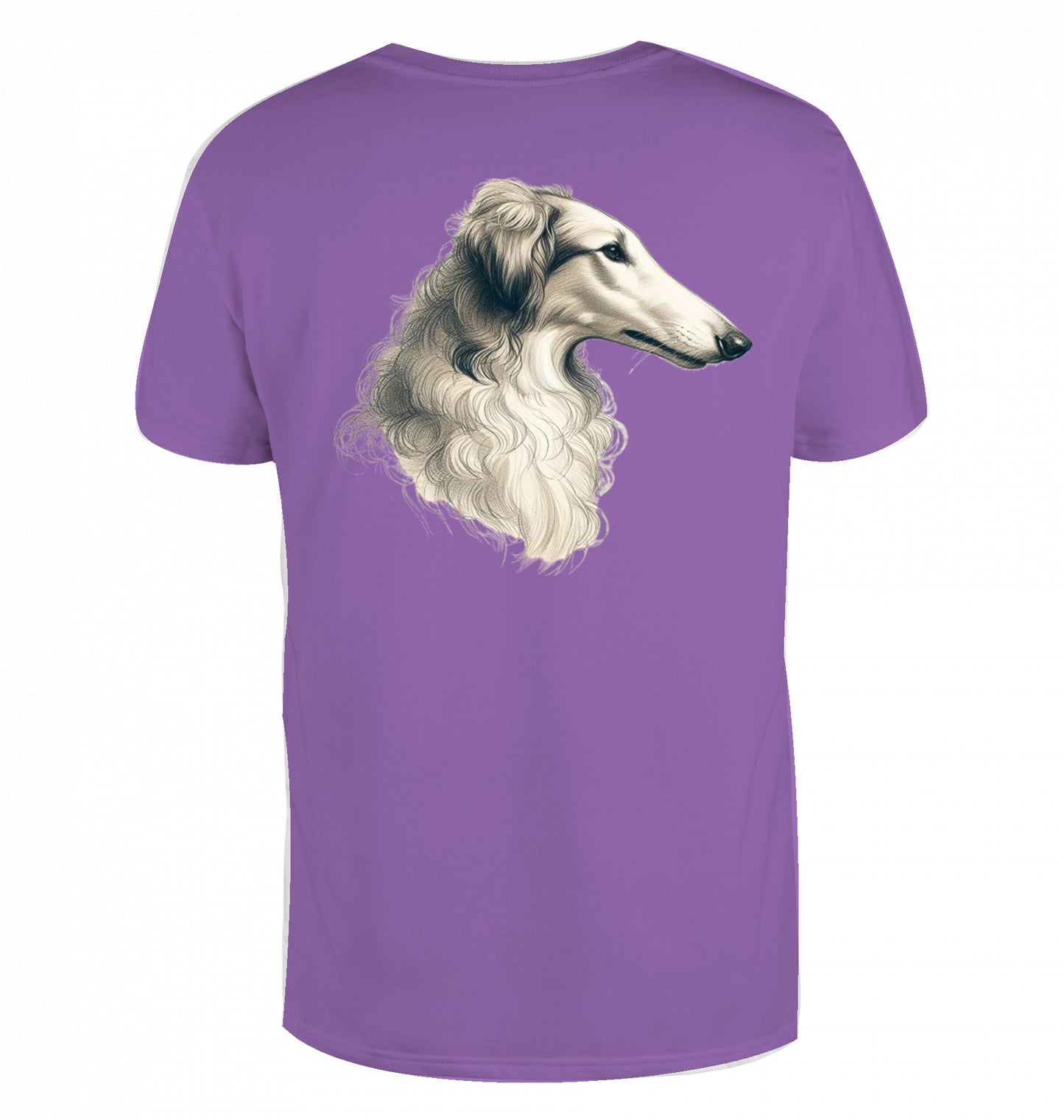 T-Shirt mit Barsoi Kopf Motiv  XS-M