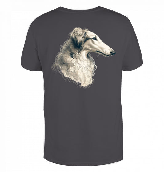T-Shirt mit Barsoi Kopf Motiv  XS-M