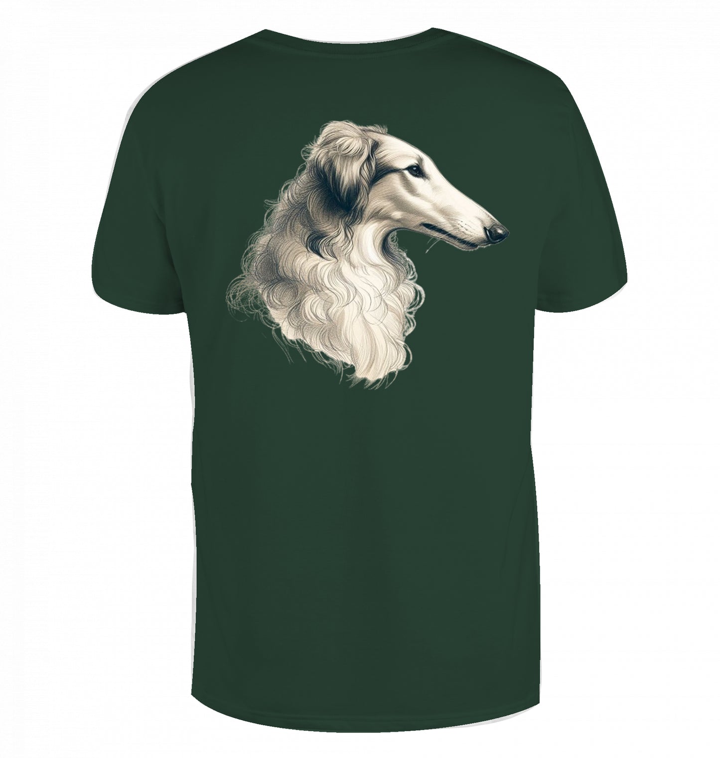 T-Shirt mit Barsoi Kopf Motiv  XS-M