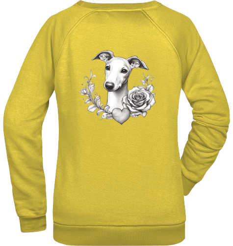 Sweatshirt mit Whippet Motiv