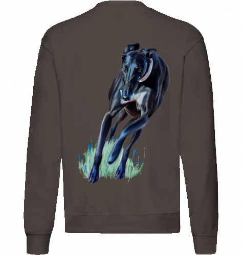 Sweatshirt Fruit of the Loom Greyhound Motiv