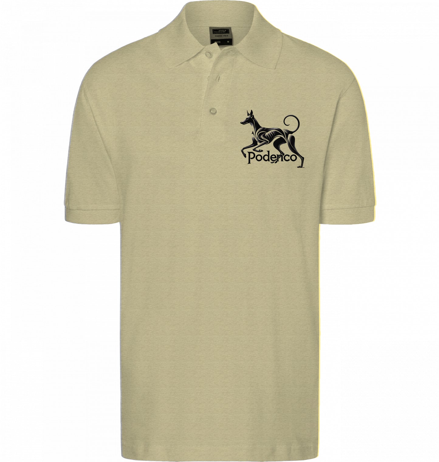 Unisex Polo shirt mit Podenco Motiv