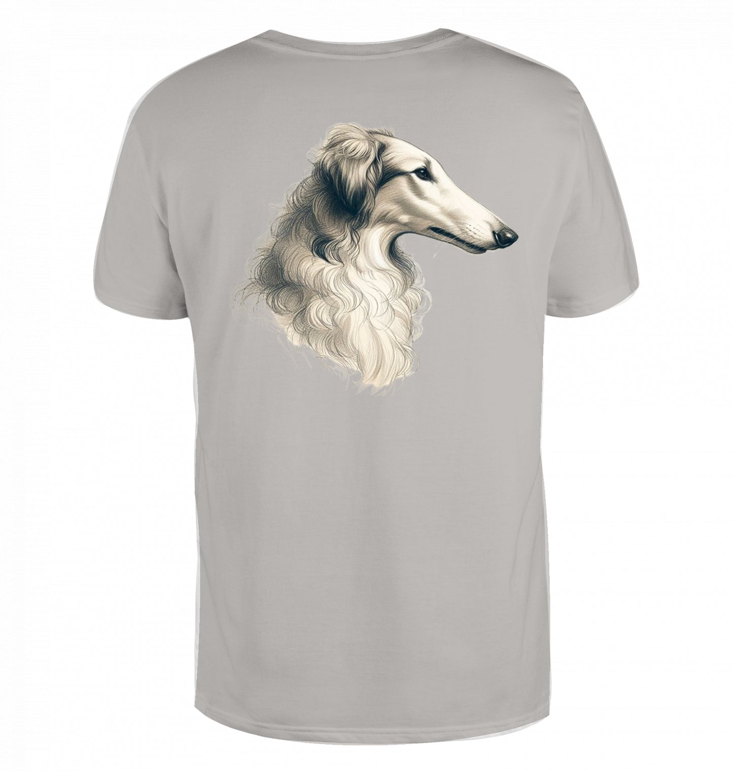 T-Shirt mit Barsoi Kopf Motiv  XS-M