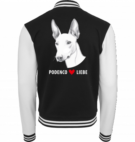 College Jacke mit Podenco Motiv