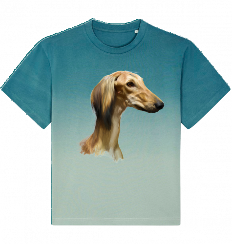 T-Shirt Dip Dye UniSex Saluki