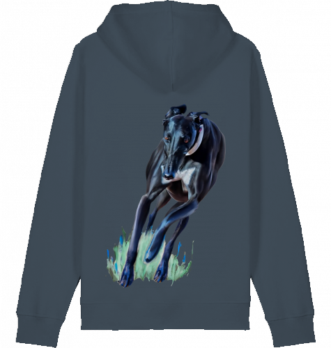 Basic Unisex Hoodie mit Greyhound Motiv