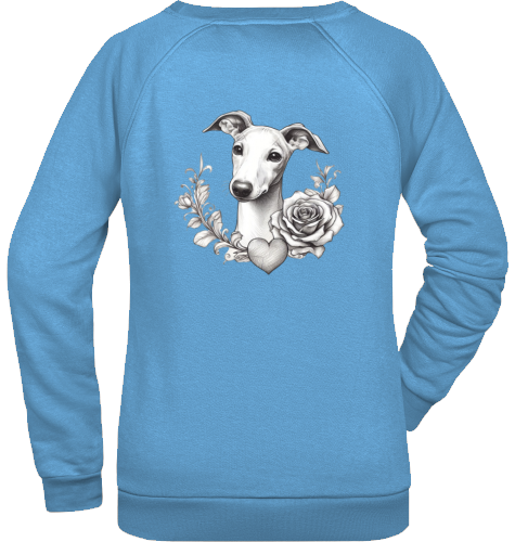 Sweatshirt mit Whippet Motiv