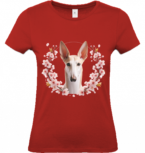 Damen T-Shirt Podenco Motiv  XS-S