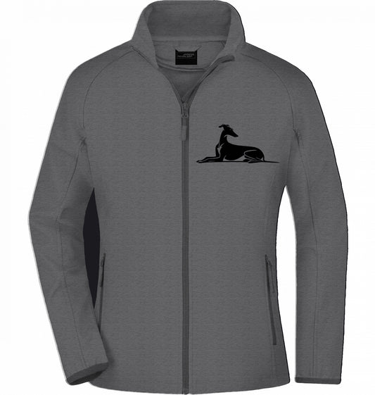 Ladies Softshell Jacke mit Galgo Front Motiv