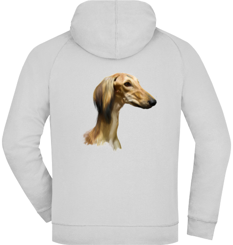 Kapuzenjacke French Terry Saluki Kopf